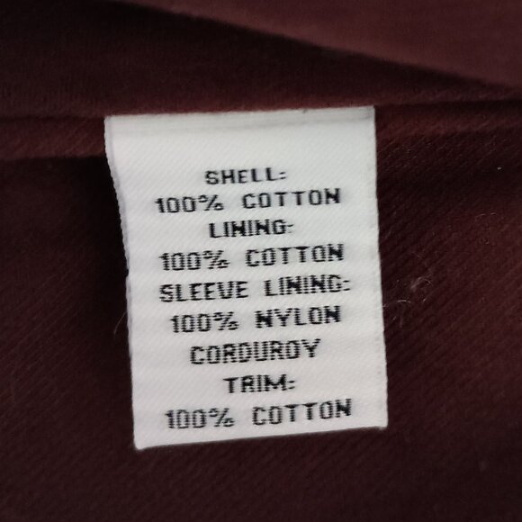 Dancing Dog Designs Blue Barn Coat Brown Corduroy Collar Cuffs Women's S - Picture 9 of 16